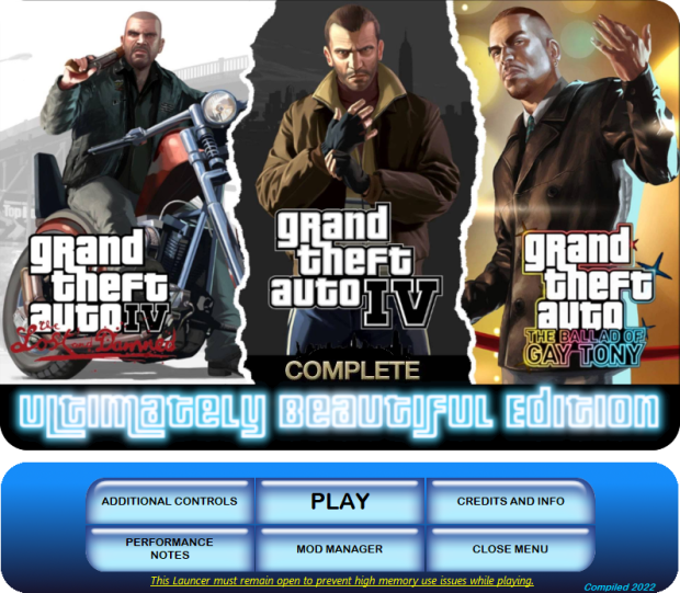 GTA 4 GTA IV Advanced Launcher v1.2 Mod 