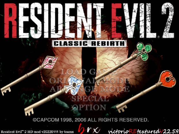 Resident Evil 2 Classic Rebirth New Mod - VictorioREtexturedV22.5.9