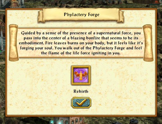 New "Phylactery forge" building effect