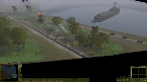 the British and Commonwealth forces assault up the Potomac