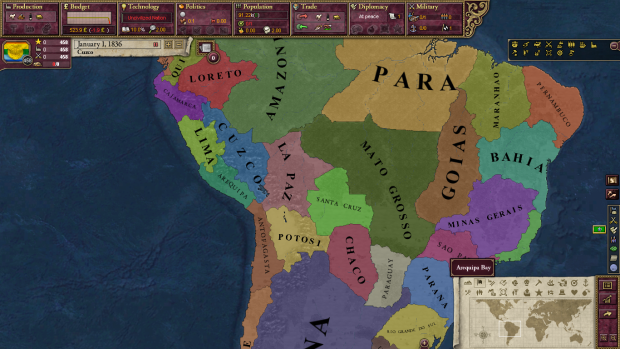 map peru bolivia
