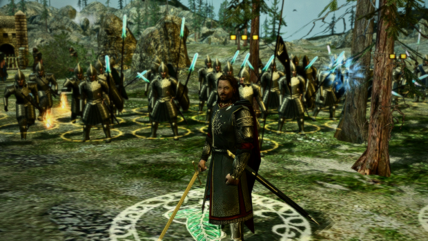 Aragorn and his Soldiers preset on and off