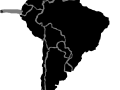 South America 4K Map (with borders)