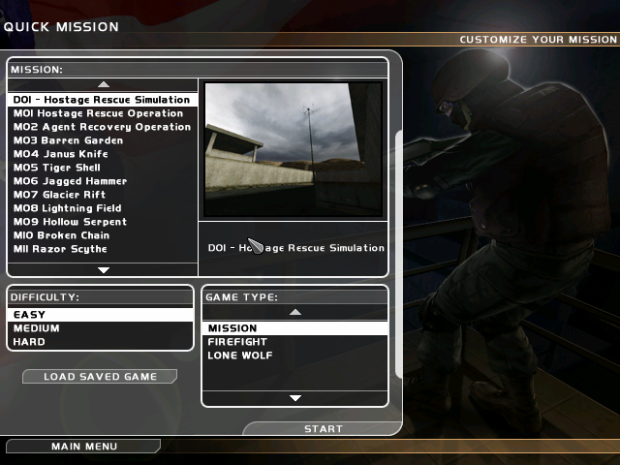 Demo Mission in the full Game's Mission list.