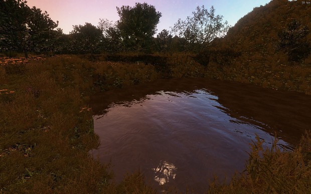 Water with cubemap reflections