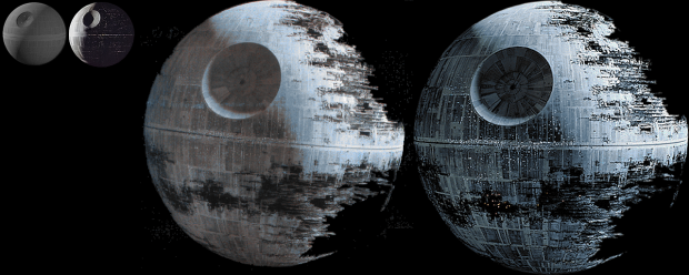 Updated and final Death Star's Comparison