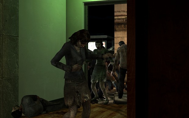 Zombies swarming clothing store