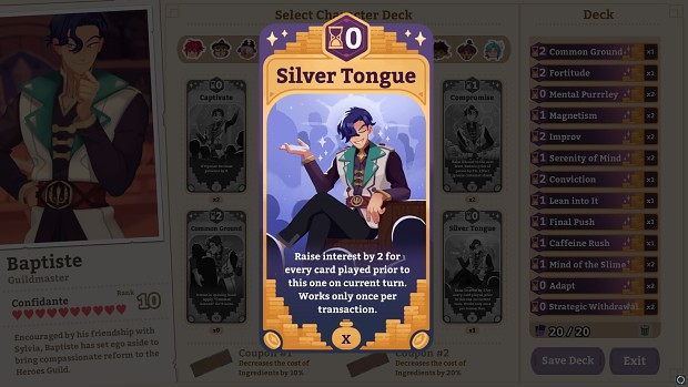 New card - Silver Tongue