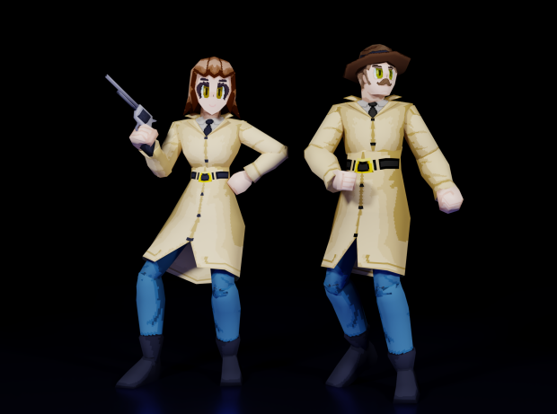 Character Models - Detectives Campwell and Peters