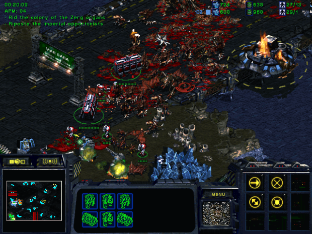 Pitched battles against Zerg