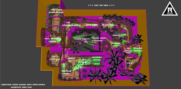 Liberation Mode - Map Schematic View