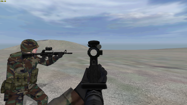 HandgunMPx mod: XM-177E2 with 3D Aimpoint Sight
