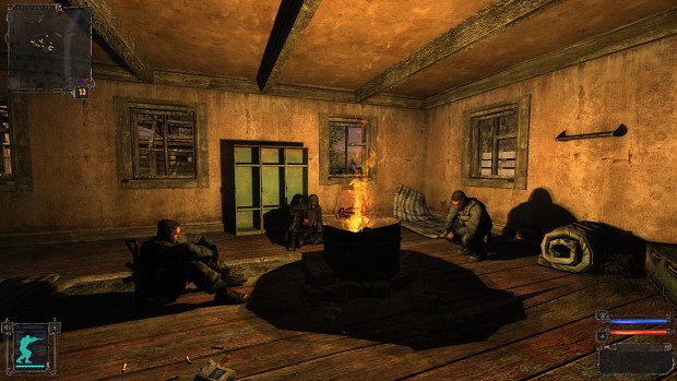 Mercenaries around the campfire