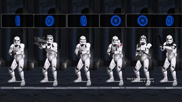 Clone trooper variants from old Legends reboot version