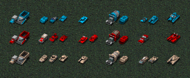 Main faction vehicles