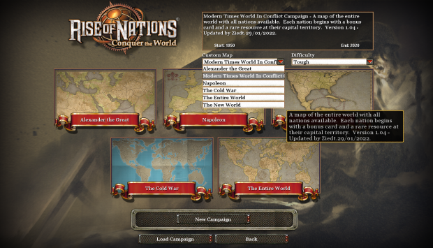 Rise of Nations (Card/Map Unlocker)