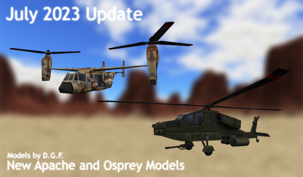 July 2023 Update - New Osprey and Apache