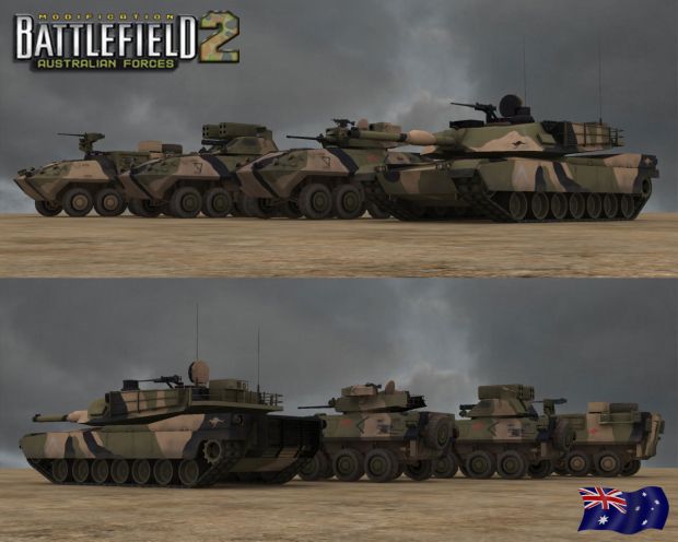 BF2AUS Armoured Line-up