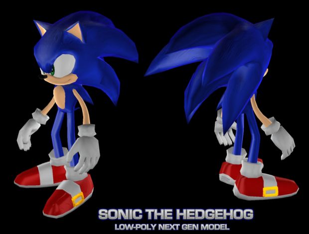 Sonic 06 Low poly