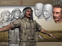 British Player Model, Senior NCO or Officer's Face --North African Campaign
