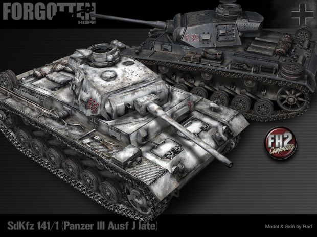 Panzer III J for BF2 and BF1 ver.7 of Forgotten Hope