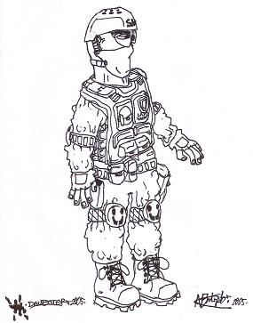 SWAT soldier concept by daubster