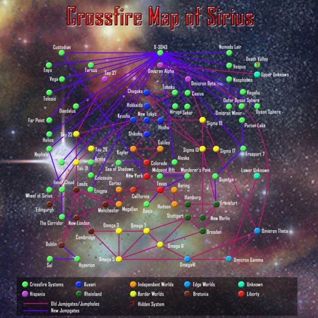 Crossfire 1.7 Sirius Sector Map