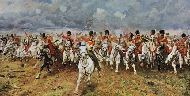Scot's Greys Charge at Waterloo