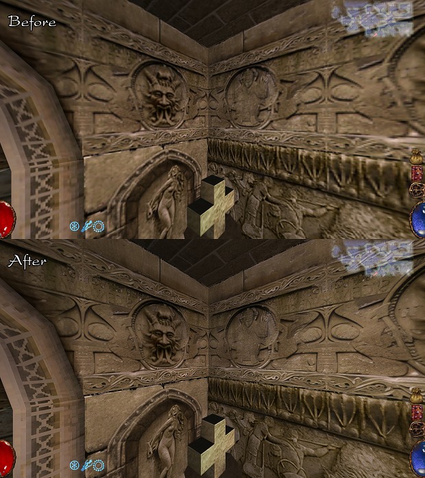 Crypt wall texture comparison
