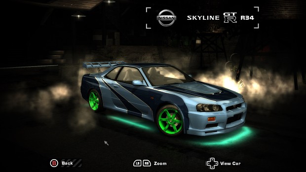 Nissan Skyline GTR R34 neon image - Need for Speed: Most Wanted ...