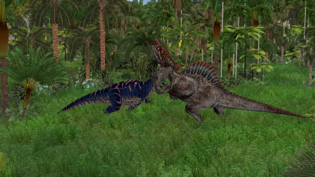 Threat Display Skin Fighting Spinosaurus