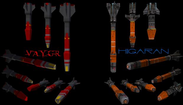 Vaygr and Hiigaran Missiles