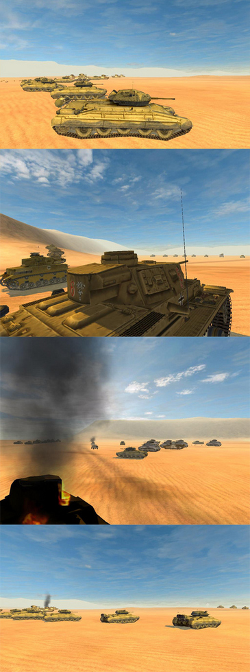 Huge tank battles in BF2