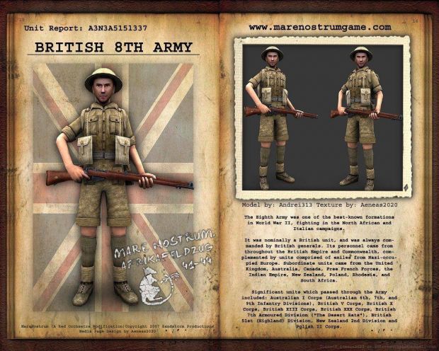 British Infantry Info Sheet