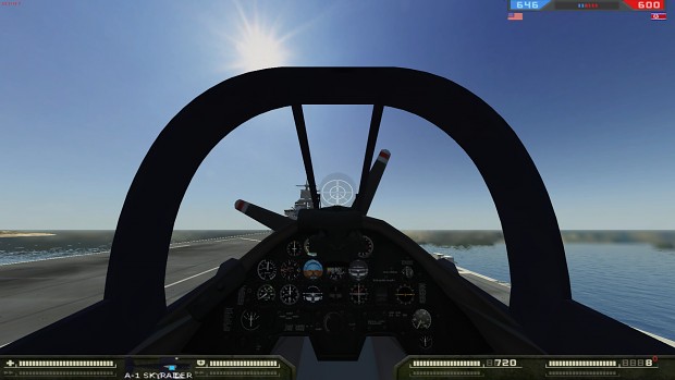New A-1 Skyraider cockpit, and lighting/explosive effects