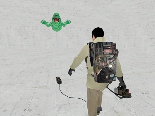 Ghostbuster and Slimer