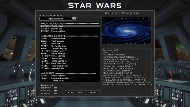 2.2 Full Galactic Conquest Roster