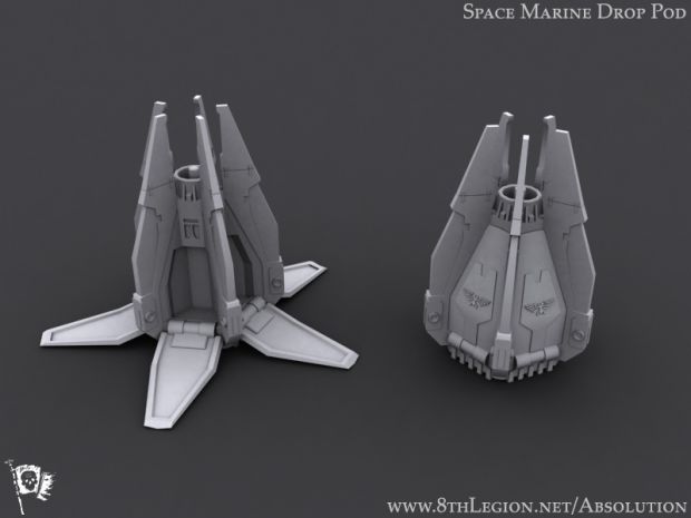 Space Marine drop pod