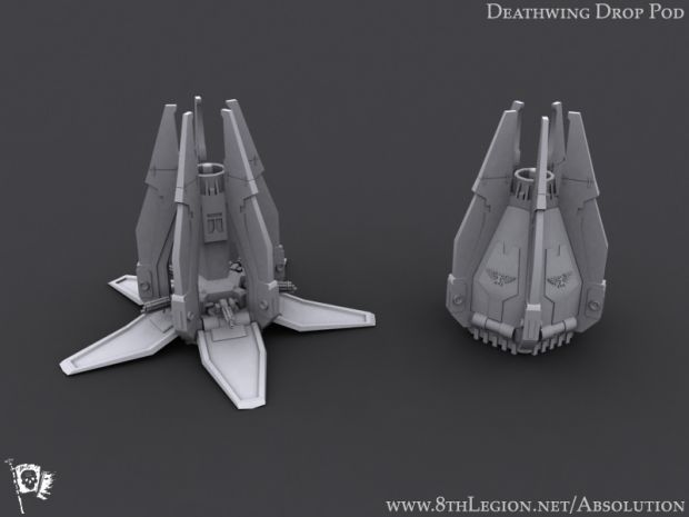 Space Marine deathwing drop pod