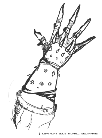 Spiked Gauntlets Concept
