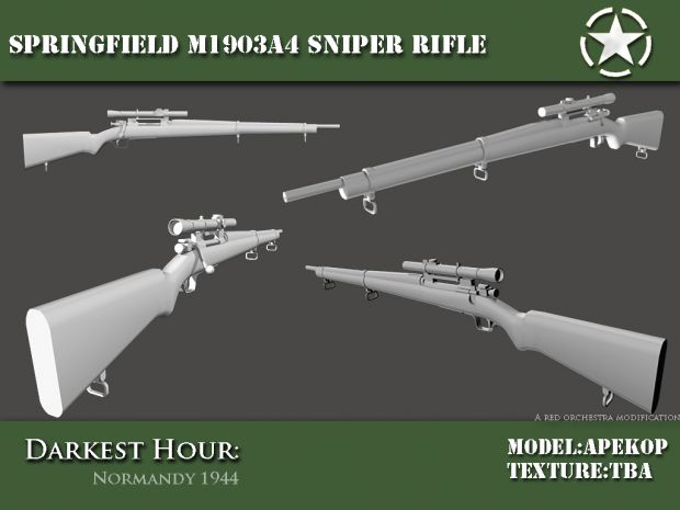 Springfield M1903A4 Sniper Rifle