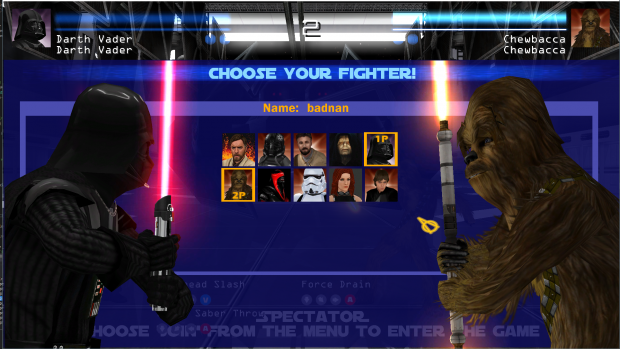 new fighter select