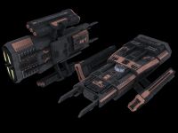 Asuran corvette (high-poly)