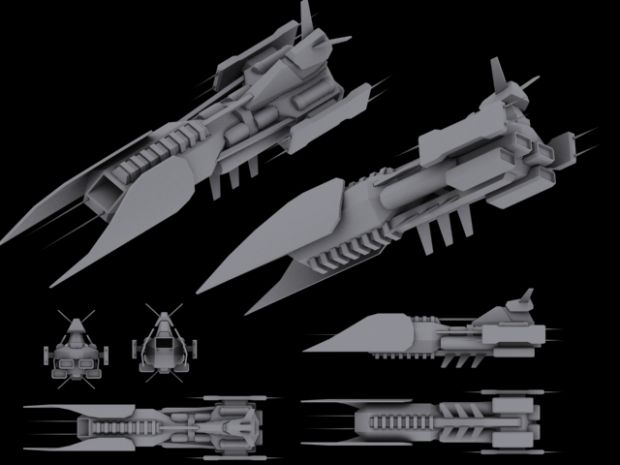 Aschen battle ship, concept No. 2