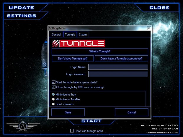 Launcher -Multiplayer settings