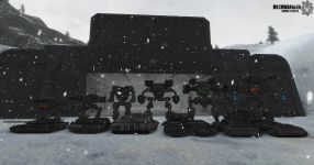 Size Comparison - Selected Clan Mechs and Vehicles