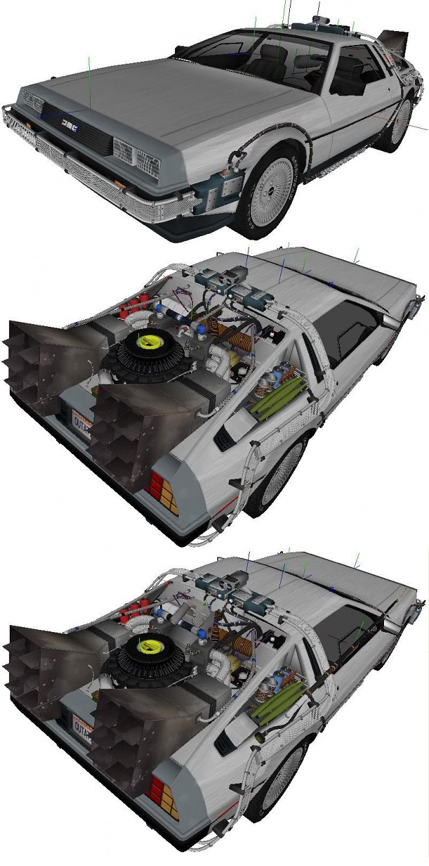 New BTTF DeLorean - Rear deck and exterior