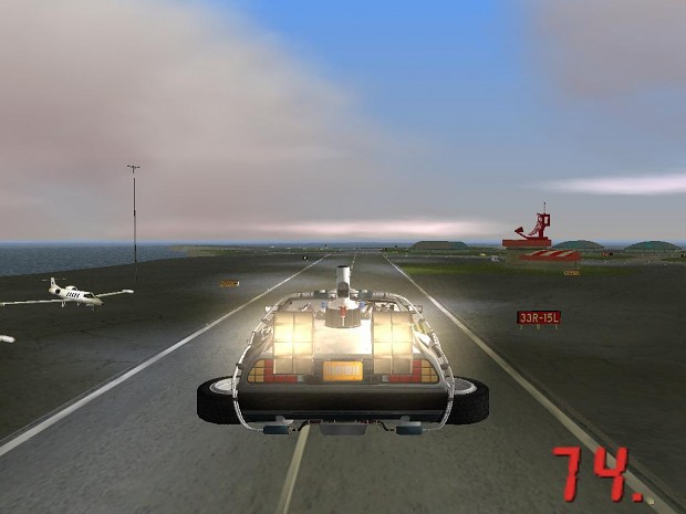 BTTF II DeLorean in game shots