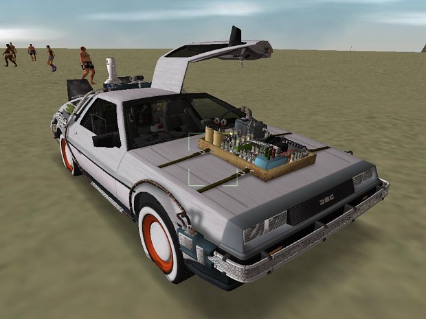BTTF III DeLorean in game shots