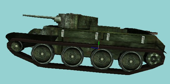 BT-7 russian light tank finished model